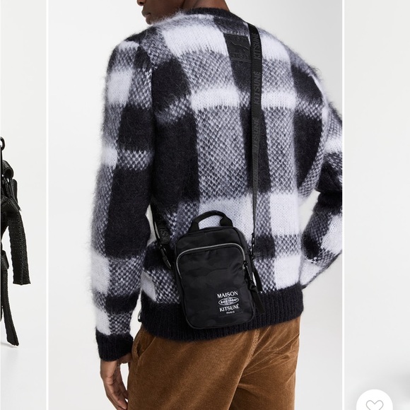 MAISON KITSUNE X EASTPAK EUC Camouflage Crossbody Satchel Bag - Picture 3 of 14